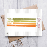 Bügelbild „make today great“ II