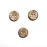 Kokosnussknöpfe mit Anker Gravur Ba.binaa Patterns