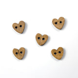 Kokosnussknopf mit Herzform Ba.binaa Patterns