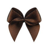 Mini Satin Schleifchen braun DIY aufnähen Ba.binaa Patterns