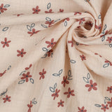 Musselin kleine Blumen beige - Ba.binaa Patterns