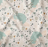 Ba.binaa Patterns Bio Jersey Floral mint Blumen