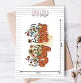 Bügelbild Stay Wild, Blumen, Retro, Ba.binaa Patterns