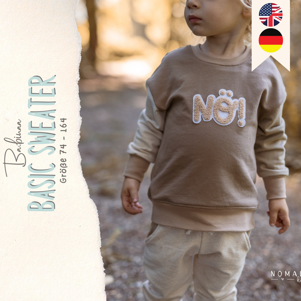 Basic Sweater – Pullover Schnittmuster Jungen