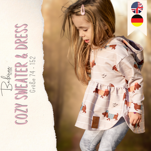 Cozy Sweater Dress – Sweatkleid Schnittmuster Kinder