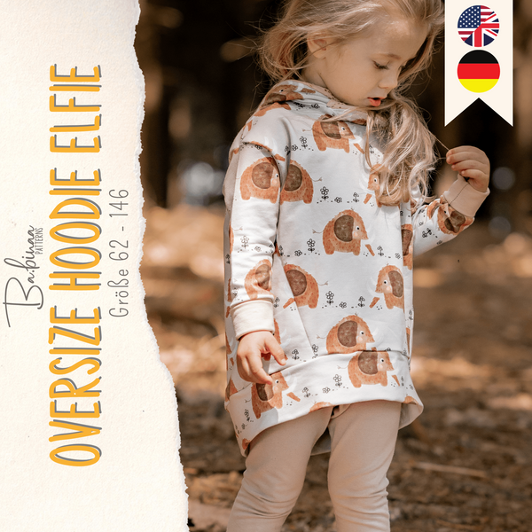 Elfie Kids – Oversize Hoodie Schnittmuster Kinder