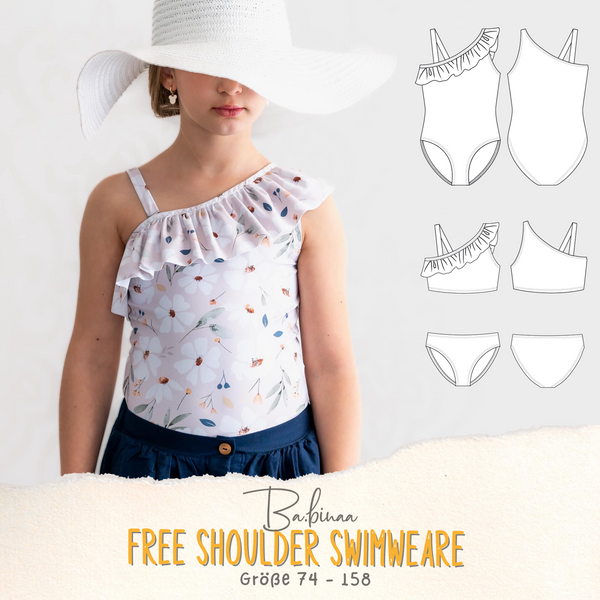 Free Shoulder Suit – Girls One Shoulder Swimsuit