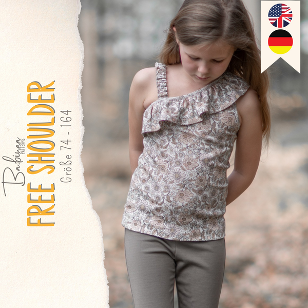 Free Shoulder Top – One Shoulder Top Schnittmuster