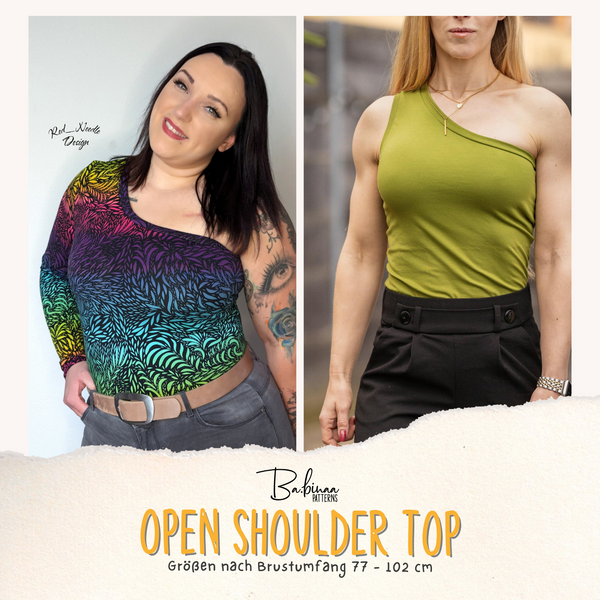 Open Shoulder Top – One Shoulder Top Schnittmuster