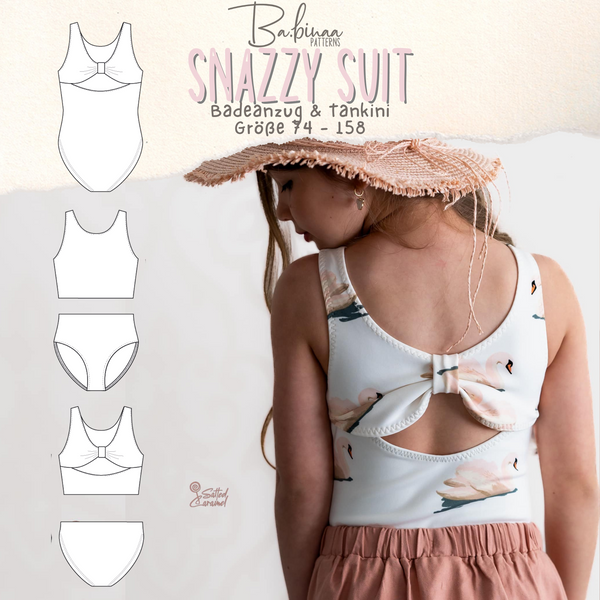 Snazzy Suit – Girls Swimsuit & Tankini Pattern