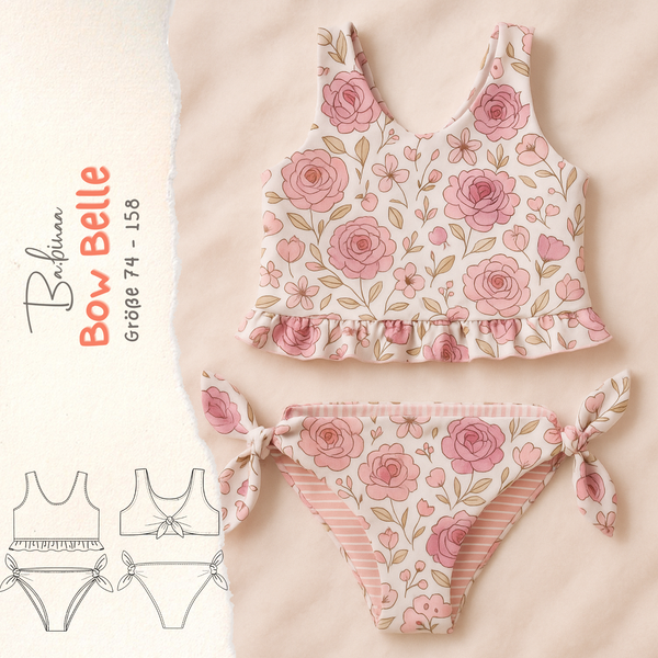 Bikini Bow Belle – Girls Bikini Sewing Pattern
