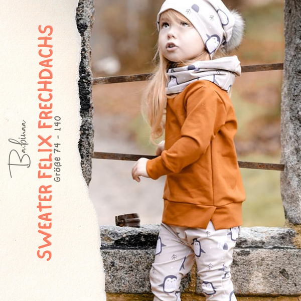 Felix Frechdachs – Pullover Schnittmuster Freebook