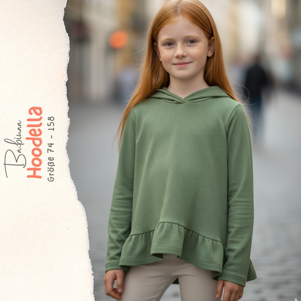 Hoodella – Hoodie Schnittmuster Mädchen A-Linie