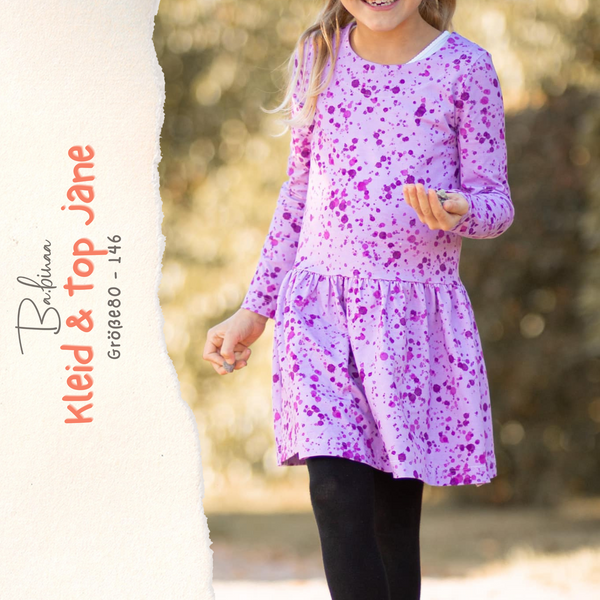 Kleid Jane – Jerseykleid Schnittmuster Kinder