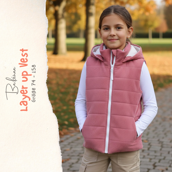 Layer up Vest – Weste Schnittmuster Kinder