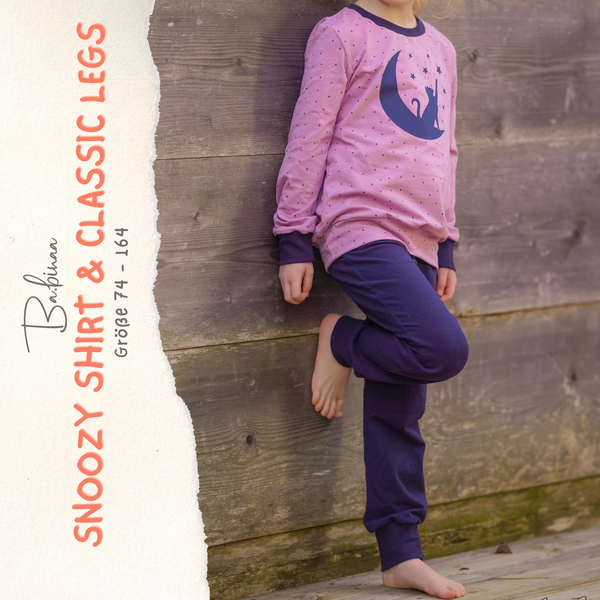 Snoozy Set – Pyjama Schnittmuster Kinder, klassisch