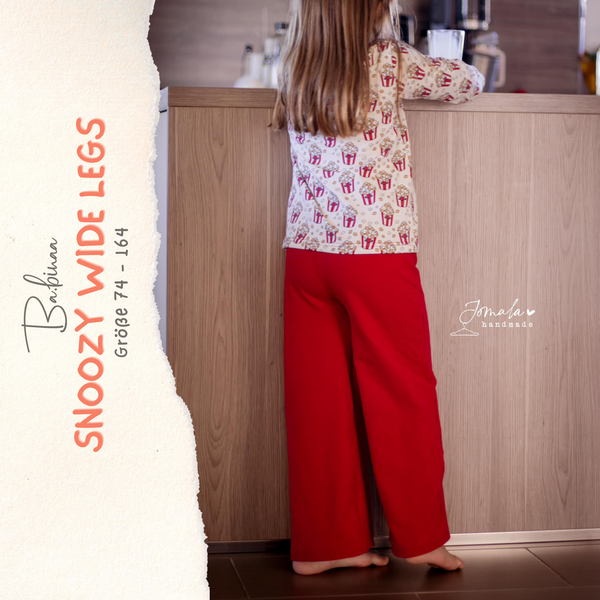 Snoozy Wide Legs – Pyjamahose Schnittmuster Kinder