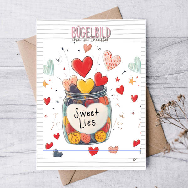 Bügelbild „Sweet Lies“