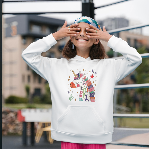 Bügelbild „funky unicorn“ –