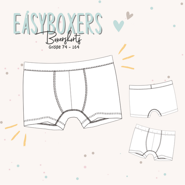 Easyboxers – Boxershorts Schnittmuster Kinder