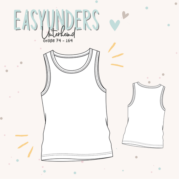 Easyunders – Unterhemd Schnittmuster Kinder