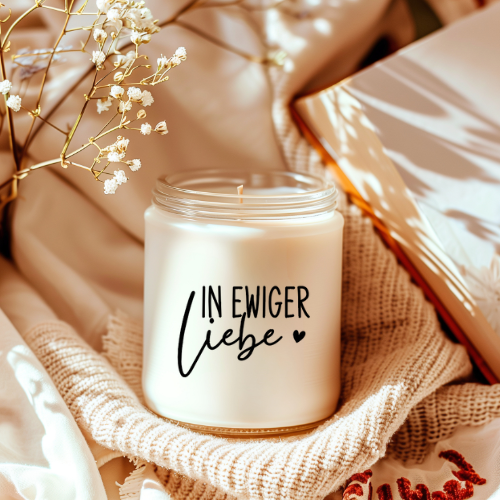Rub-On Sticker "in ewiger Liebe" UV-Aufkleber mit 3D-Effekt