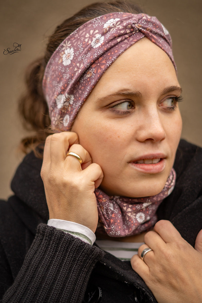 Schnittmuster geknotetes Turban Stirnband Babinaa Patterns