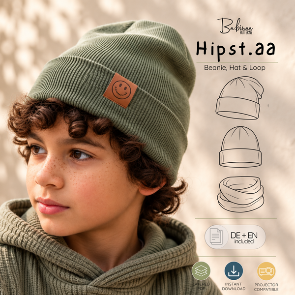 Hipst.aa Beanie, Mütze und Loop – Beanie Schnittmuster