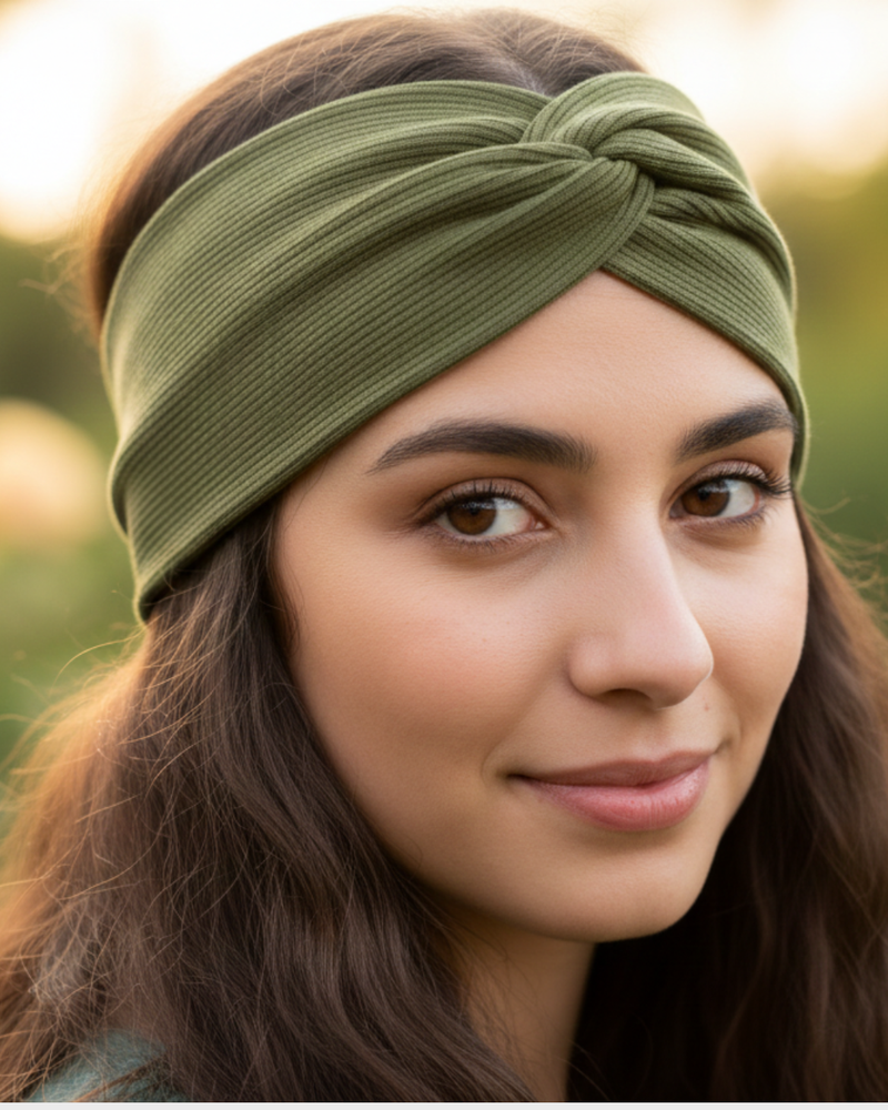 Head Hugger / geknotetes Turban Stirnband