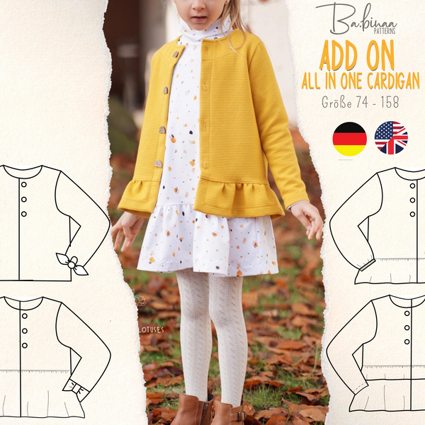All in one Cardigan Add-on – Ärmel & Taschen