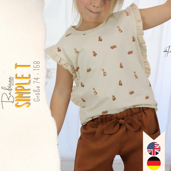 Simple T – T-Shirt Schnittmuster Mädchen