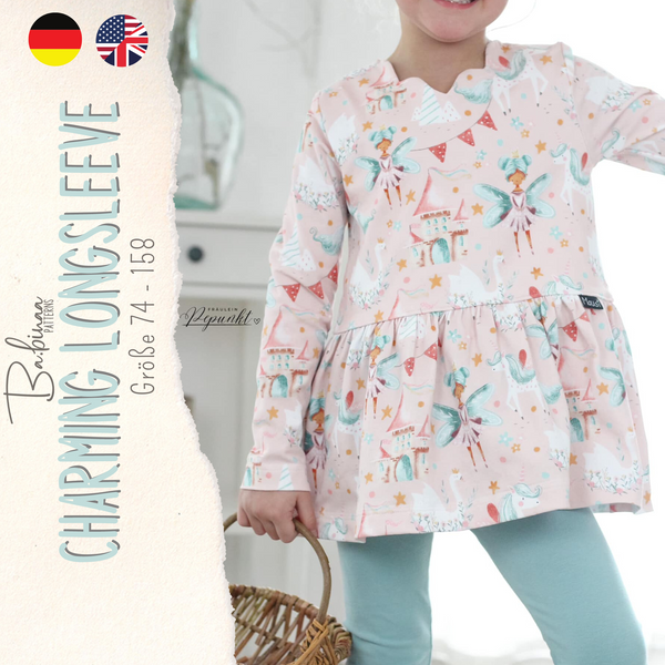 Charming Longsleeve – Shirt Schnittmuster Mädchen