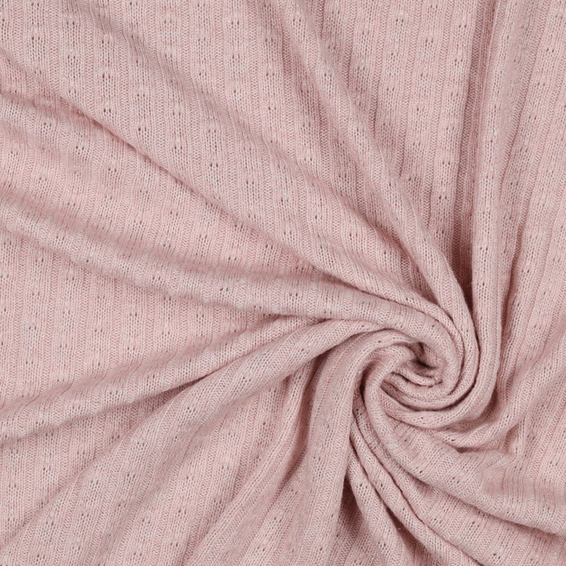 Glitzer Kabelstrickstoff rosa Ba.binaa Patterns