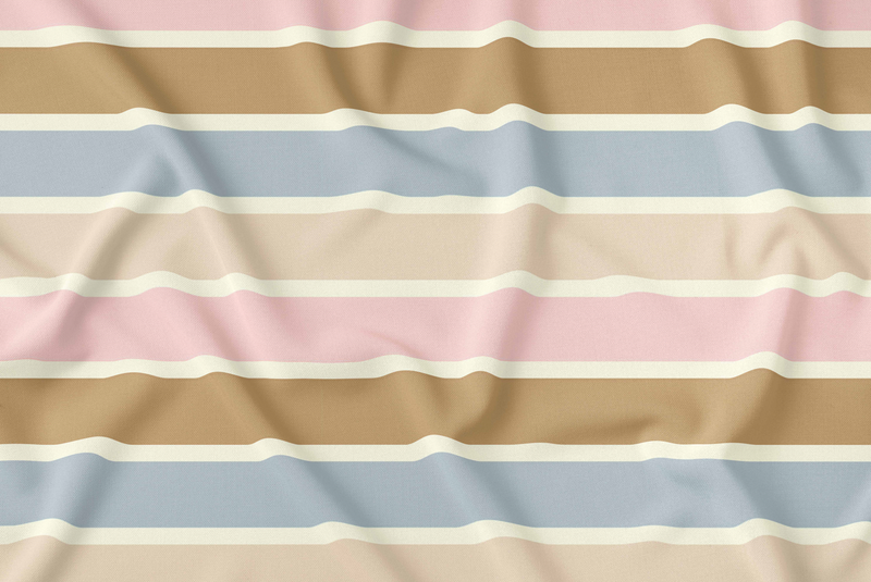 Rib Jersey süße Blüten Streifen Vorbestellung - Ba.binaa Patterns