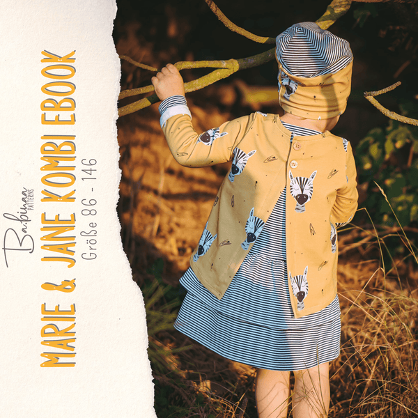 Marie & Jane – Kleid & Cardigan Schnittmuster Kinder