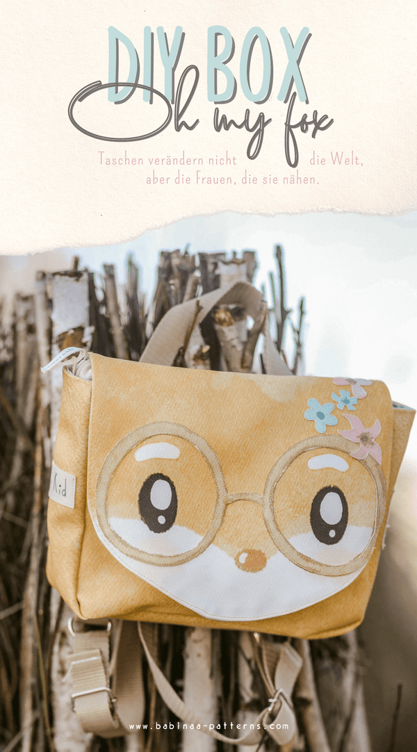 Ba.binaa Patterns DIY Box Happy Kids Bag Cut an Sew Fuchs