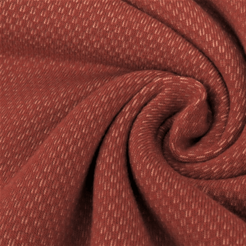 Ba.binaa Patterns Jaquard Sweat gebürstet dunkelrot