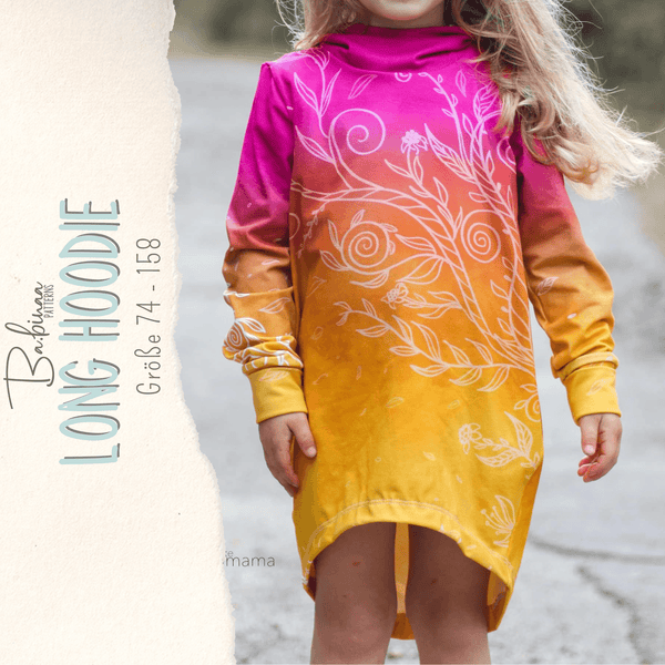Long Hoodie – Hoodie Schnittmuster Mädchen