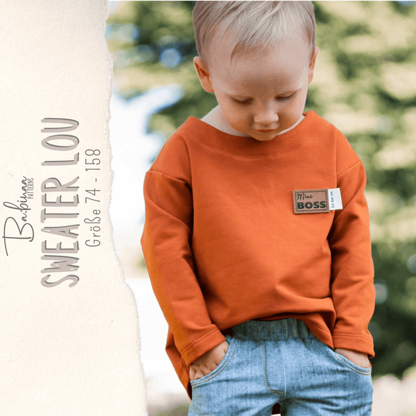 Sweater Lou – Pullover Schnittmuster Jungen